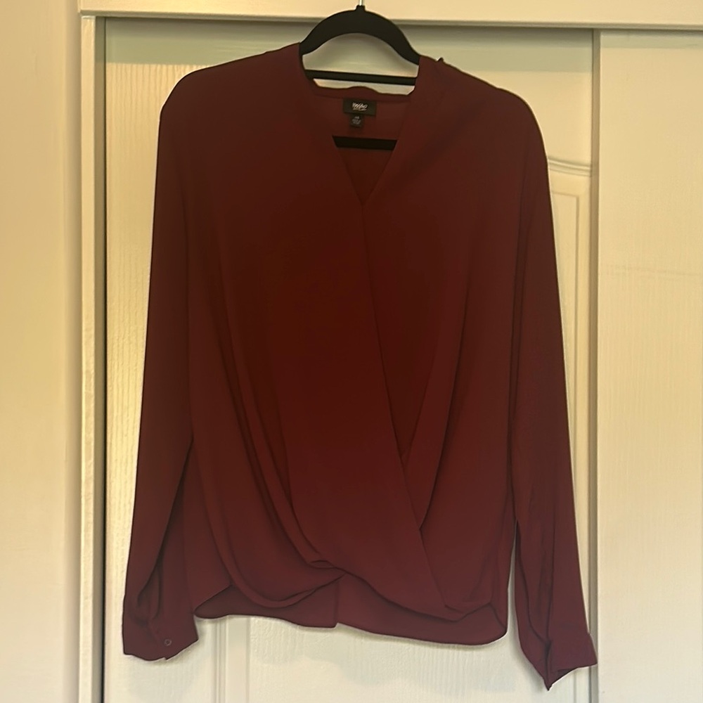 Elegant Burgundy Blouse